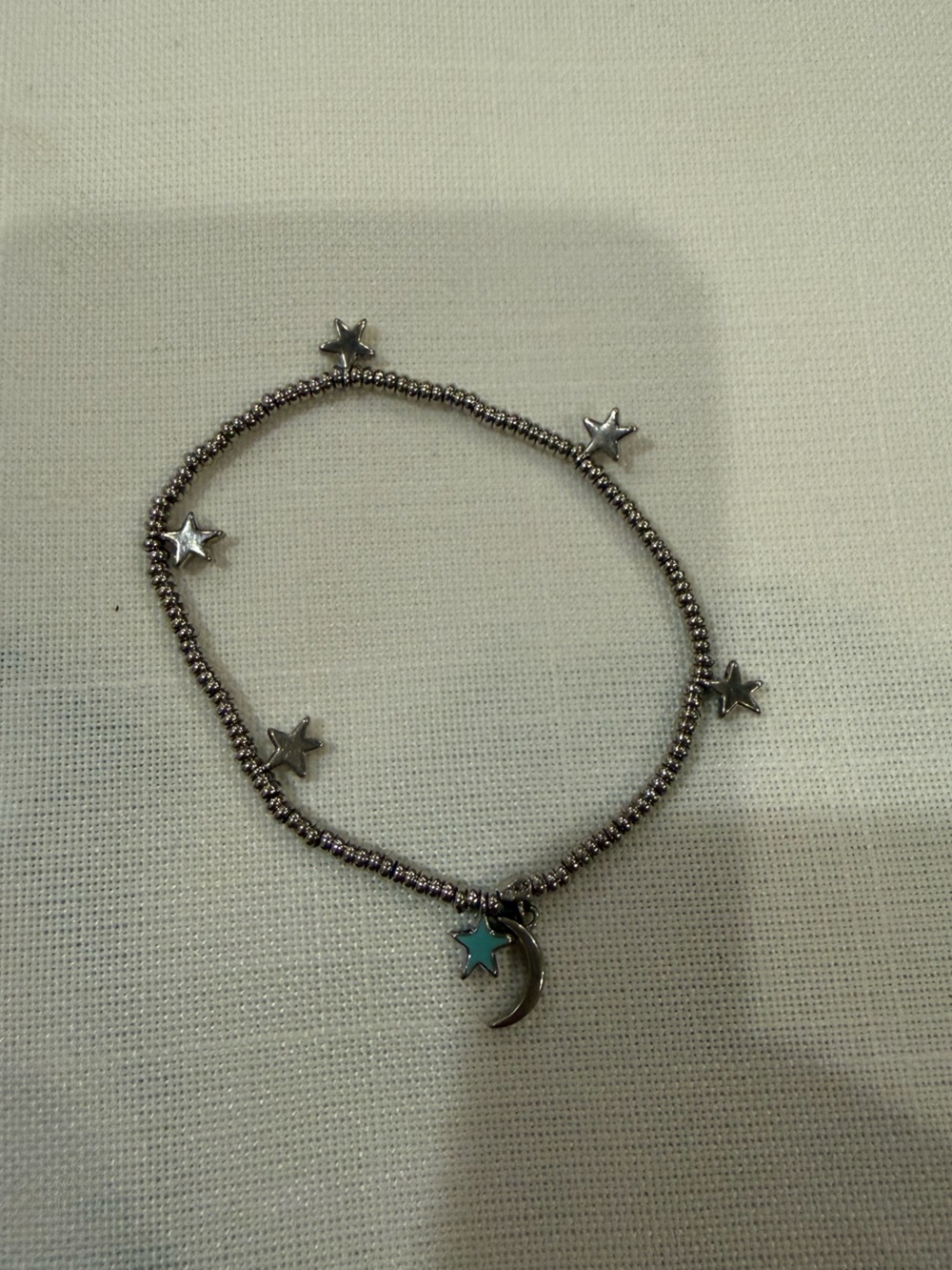 Silver Star Stretch Bracelet